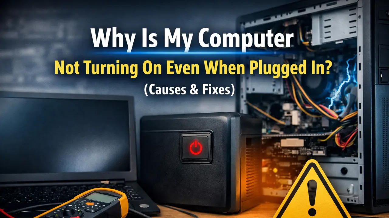 Why Is My Computer Not Turning On Even When Plugged In (Causes & Fixes)